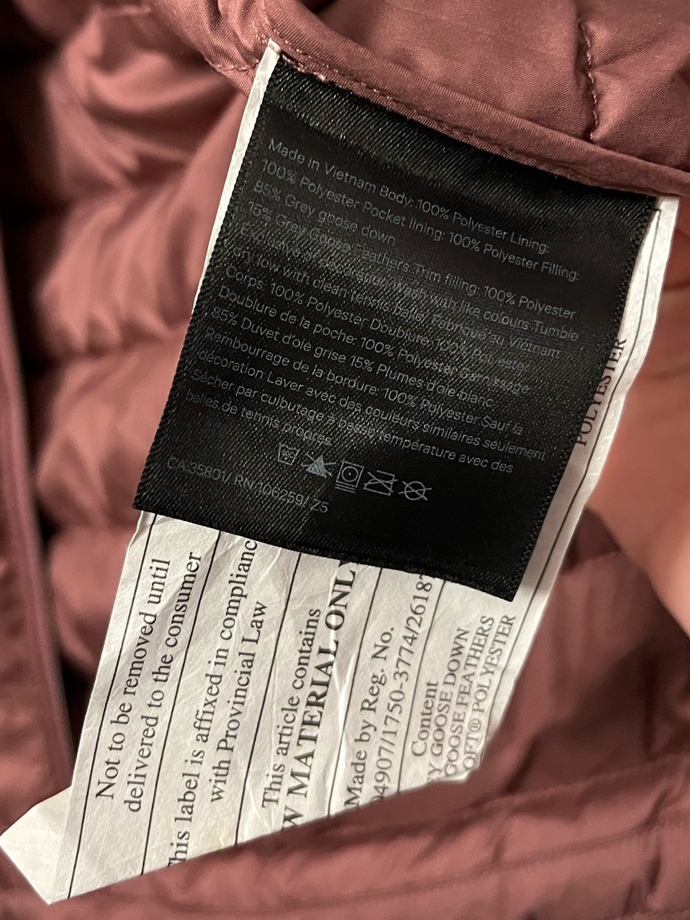 Lululemon Pack It Down Vest Misty Mocha W4BELS Puffer Down Filled Packable - Picture 9 of 11